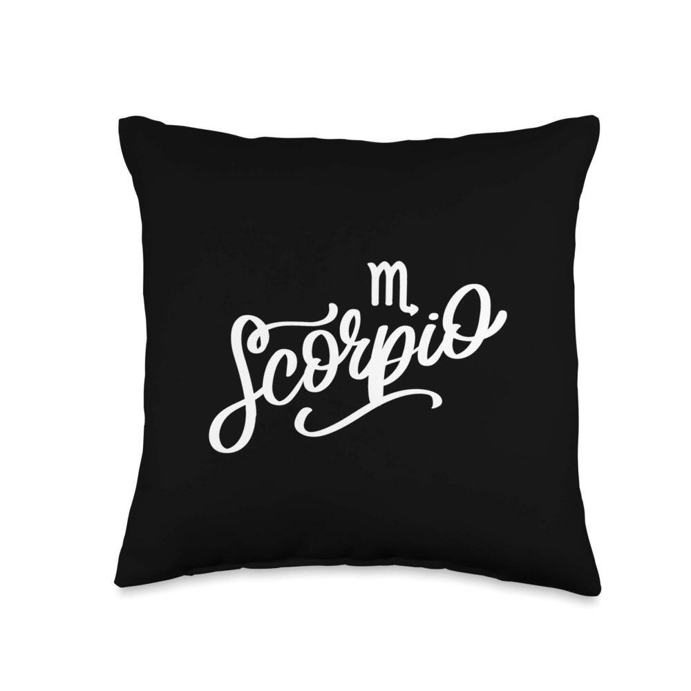 8998 Scorpio Zodiac Sign Horoscope Astrology Season Gift Throw Pillow